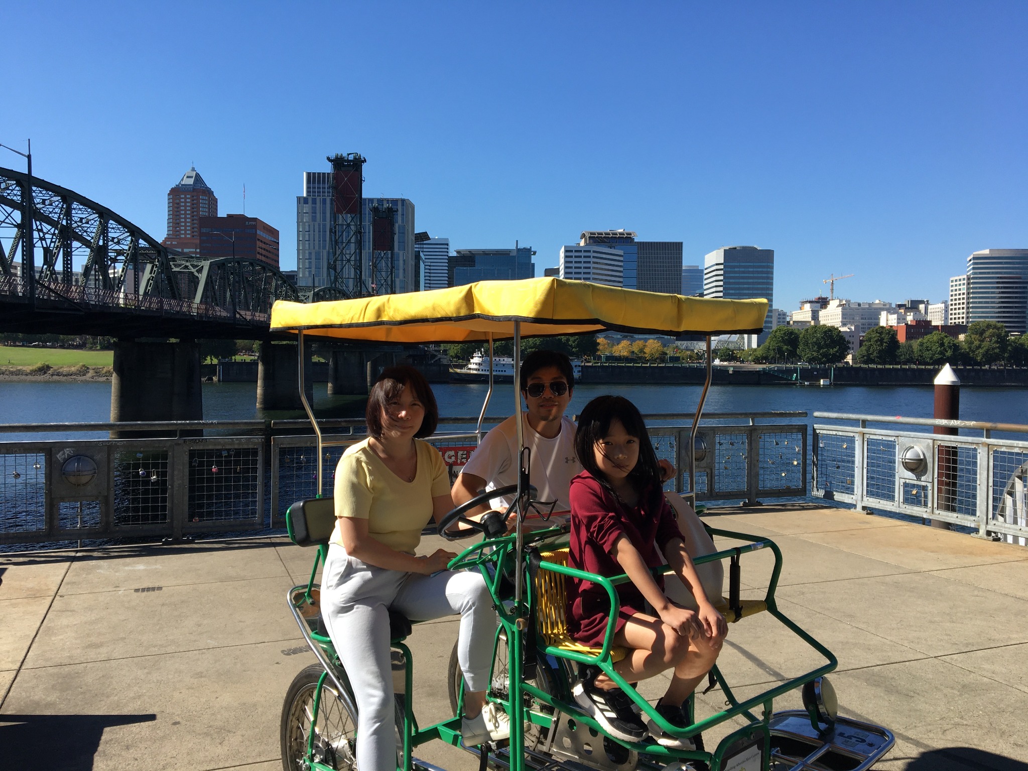 The LOMI family enjoying a sunny day in Portland